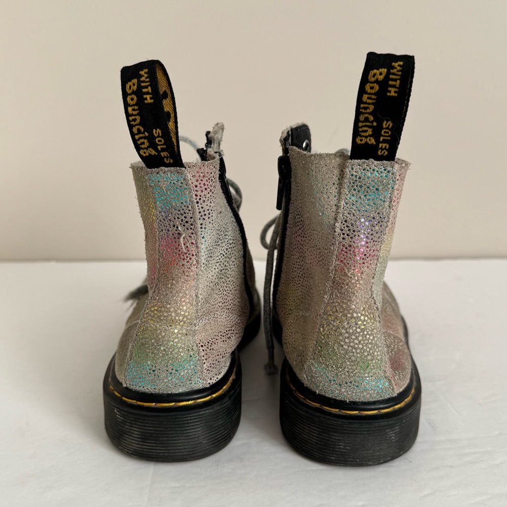 Dr. Martens Toddler 1460 Pascal Iridescent Lace Up Boots Multi-Kidray size 3 - Picture 11 of 13